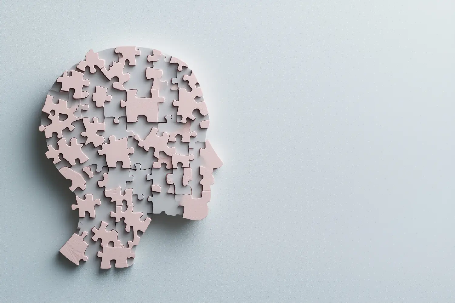 Das menschliche Denken als Puzzle – Symbol für Geist und Psyche  
